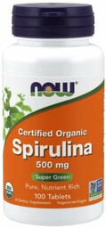 NOW Foods Spirulina 500 mg 100 tab