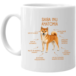 Anatomia Shiba Inu - kubek na prezent