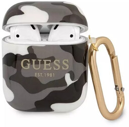 Guess GUA2UCAMG AirPods cover czarny/black Camo Collection