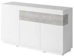 SILKE BIAŁY/BETON COLORADO Komoda 3D 1S