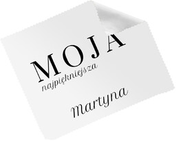 Ściereczka personalizowana do okularów Moja najpiękniejsza - 1