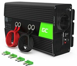 GREENCELL Przetwornica 12V na 230V 1000W/2000W Czysta sinusoida