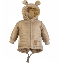 Kurtka niemowlęca Wiosna Jesień pikowana Nieprzemakalna z kapturem