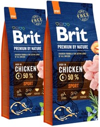 BRIT Premium By Nature Sport 30 kg zestaw