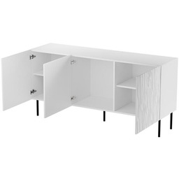 Komoda z drzwiami biała mat 152 cm Fiori