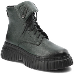 Armodo Zielone Botki Wygodne Obuwie Damskie