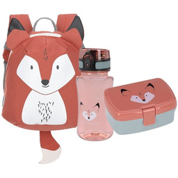 Zestaw Lassig Plecak + Bidon + Lunchbox Lis