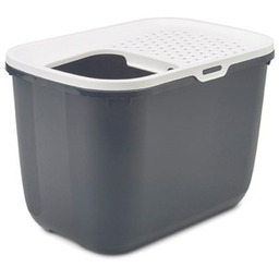 SAVIC HOP Kuweta dla kota biało-ciemny szary