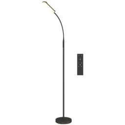 Lampa stojąca LED, 5 trybów oświetlenia, czarna, Ø22