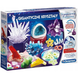 Zestaw Gigantyczne Kryształy 50106 Clementoni Naukowa Zabawa 8+
