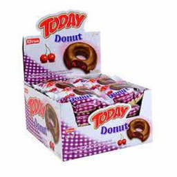 CIASTKA biszkopty DONUT Z CZEKOLADĄ I NADZIENIEM