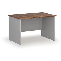 Biurko PRIMO GRAY, 120x80 cm, szary/orzech