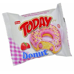 CIASTKA biszkopty DONUT Z NADZIENIEM Truskawkowym