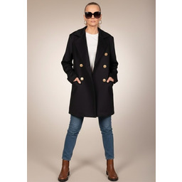 Pakamera Kaszmirowa marynarka ze złotymi guzikami