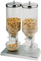 Dyspenser do płatków podwójny 2 x 4,5L 220x350x520mm