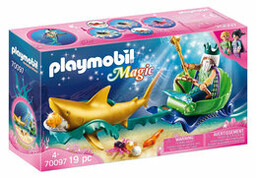 Playmobil, zestaw figurek Król morza w powozie