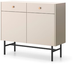 Komoda kaszmirowa Diva z 2 szufladami i 2