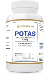 ALTOPHARMA Potas cytrynian potasu suplement diety 120 kapsułek