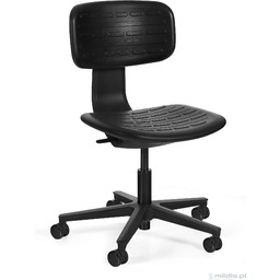 Krzesło warsztatowe czarne Robin - Unique