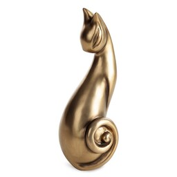 Eurofirany Figurka dekoracyjna Kati 03 10x10x26 Kot złota