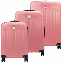 Pierre Cardin zestaw trzech walizek na kółkach tworzywo