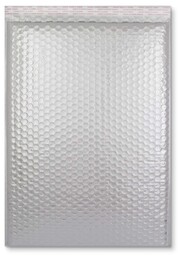 Koperta 450x320mm bąbelkowa srebrna 10szt