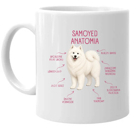 Anatomia Samoyeda - kubek na prezent dla miłośnika