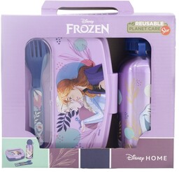 Zestaw śniadaniówka/bidon aluminiowy KRAINA LODU FROZEN