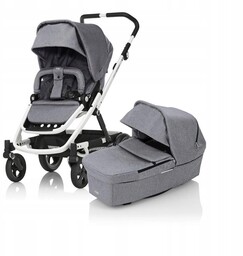 Britax Go Next Wózek 2W1 Grey Melange Biała