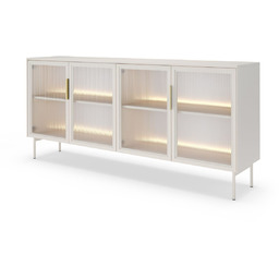 Komoda kaszmirowa Lumi B ze szklanymi frontami