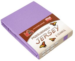 Prześcieradło jersey z gumką 120x200 fioletowe P22-120 grube