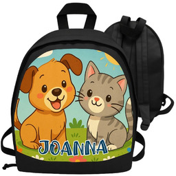 Plecak dla dziecka PIES i KOTEK z imieniem