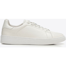Męskie sneakersy ze skóry naturalnej licowej kremowe