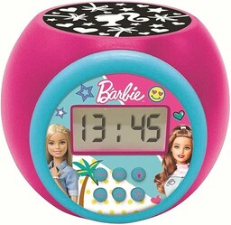 Lexibook Zegar Projektora Barbie z Funkcją Alarmu Drzemki,