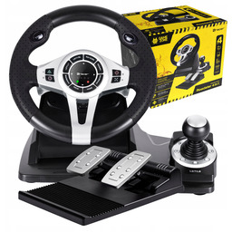 Kierownica do gier z pedałami 4w1 PS4 Pc