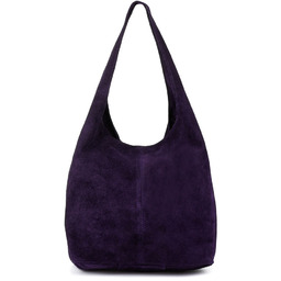 Worek A4 skórzany fioletowy U35