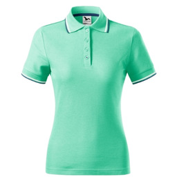 KOSZULKA POLO DAMSKA MALFINI FOCUS 233, MIĘTOWY