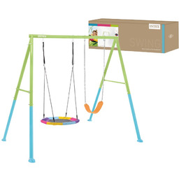 Dwufunkcyjny zestaw huśtawek 235x254x200 Intex 44125