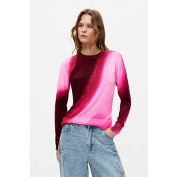 Desigual Sweter z cienkiej dzianiny w kolorze ombre