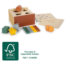 Sorter kształtów i kolorów Montessori Small Foot 12743