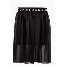 Dkny Czarna Rozkloszowana Spódniczka Z Tiulową Narzutką 165