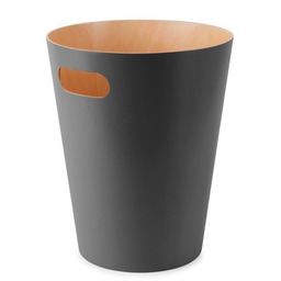 Kosz na śmieci biurowy drewniany Woodrow Umbra szary