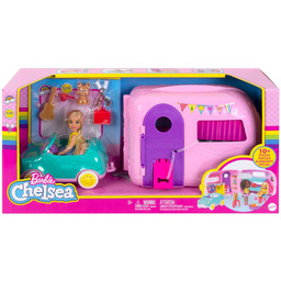 Lalka Barbie Chelsea Auto kabriolet FXG90 Kamper Piesek