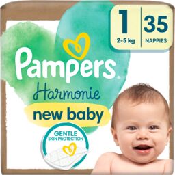 Pampers Harmonie 1 (2-5 kg), pieluchy, 35 sztuk