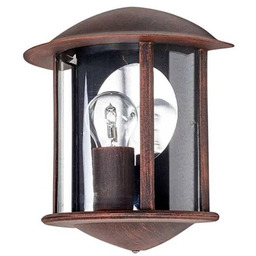 Lindby - Maelis Ścienna Lampa Ogrodowa Rust/Clear