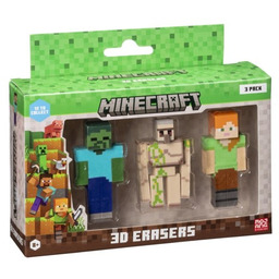 P.m.i. Kids World MINECRAFT 3D ERASERS - 3