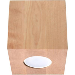 SOLLUX LIGHTING Lampa sufitowa Quad z drewna