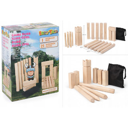 Gra ogrodowa Kubb Eddy Toys – drewniane szachy