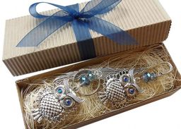 ZESTAW PREZENTOWY ZAKŁADKA BRELOK Z SOWĄ 7712 [32]