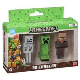 P.m.i. Kids World MINECRAFT 3D ERASERS - 3